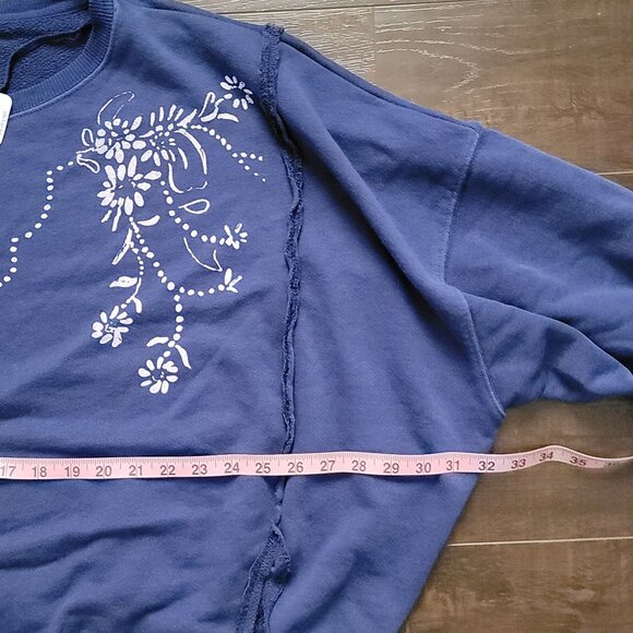 Free People Graphic Camden Pullover Womens XS Boho Indie Grunge Athleisure - Picture 7 of 8